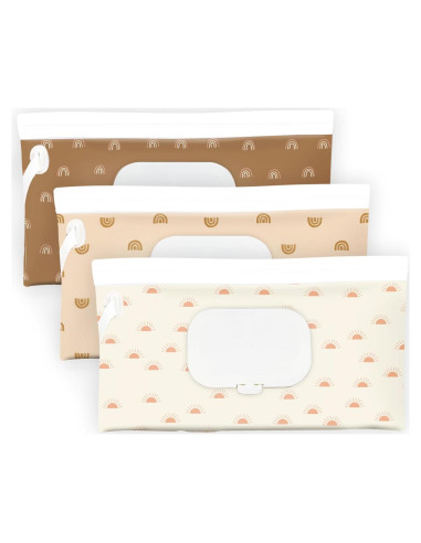 Dispensador de Toallitas para Bebés Bohemio - Portátil y Reutilizable
