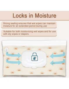 Dispensador de Toallitas para Bebés Bohemio - Portátil y Reutilizable 2