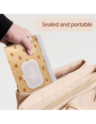 Dispensador de Toallitas para Bebés Bohemio - Portátil y Reutilizable