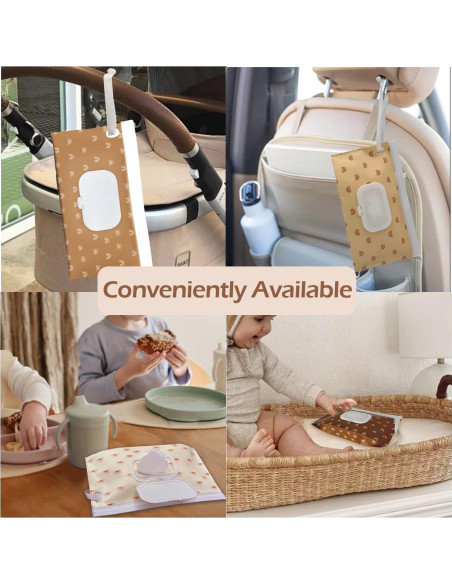 Dispensador de Toallitas para Bebés Bohemio - Portátil y Reutilizable