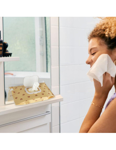 Dispensador de Toallitas para Bebés Bohemio - Portátil y Reutilizable