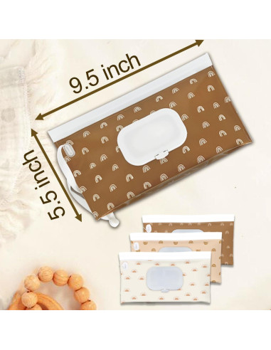 Dispensador de Toallitas para Bebés Bohemio - Portátil y Reutilizable