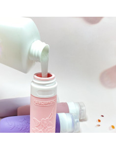 Botellas de Viaje PanLuoNais 3 Oz Silicona A Prueba de Fugas 2