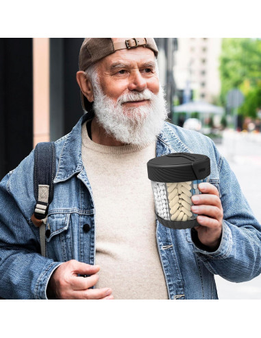 Dispensador de Pastillas HIONXMGA Grande Negro 7 Compartimentos