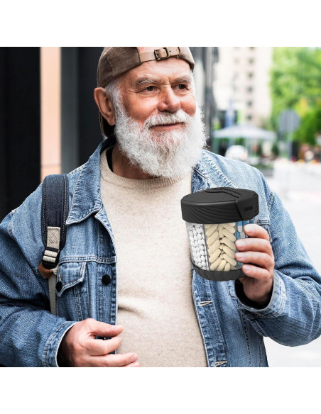 Dispensador de Pastillas HIONXMGA Grande Negro 7 Compartimentos