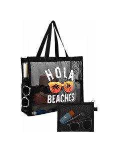 Bolsa de Playa KUIRAN 30L Plegable a Prueba de Arena Negra