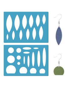 Plantillas de Joyería GORGECRAFT 2 Pcs Ojo de Caballo 12.95x8.89cm