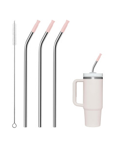 Popotes de Acero Inoxidable Prurex 30oz con Puntas de Silicona