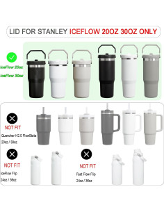 Tapa de Reemplazo ISEMRO para Vaso IceFlow 20oz y 30oz Rojo Rosa 2