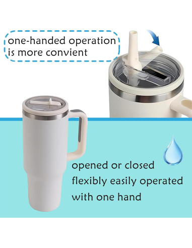 2 Tapas Plegables Reemplazo JIZHOUYAO para Vaso Stanley 40 oz