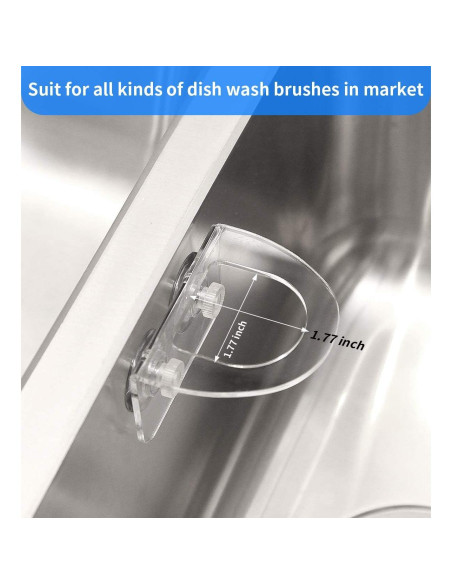 Soporte para Cepillo de Platos FEATCH Acrílico Transparente