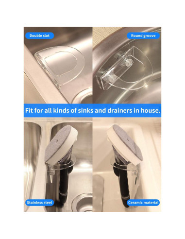 Soporte para Cepillo de Platos FEATCH Acrílico Transparente