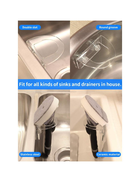 Soporte para Cepillo de Platos FEATCH Acrílico Transparente