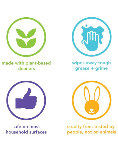 Toallitas de limpieza multiuso Method Pompelmo Rosa 30 unidades