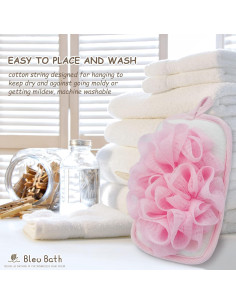 Esponja de Baño Exfoliante 2 Pack Bleu Bath 16x12cm 2