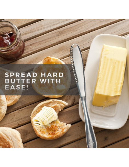 Cuchillo para Mantequilla Simple Spreading 3 en 1 Acero Inoxidable