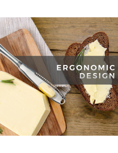 Cuchillo para Mantequilla Simple Spreading 3 en 1 Acero Inoxidable