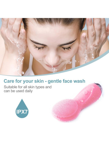 Masajeador Facial Eléctrico XYZHYAN Ultrasonico Impermeable