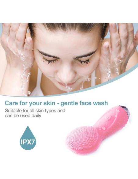 Masajeador Facial Eléctrico XYZHYAN Ultrasonico Impermeable