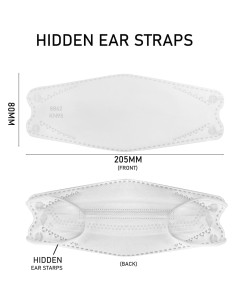 Mascarillas KN95 desechables Luesay - Paquete de 20 blancas 2