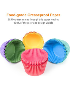 Forros para Cupcakes Jumbo GiFBERA 400 Unidades Multicolor 2