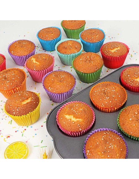 Forros para Cupcakes Jumbo GiFBERA 400 Unidades Multicolor