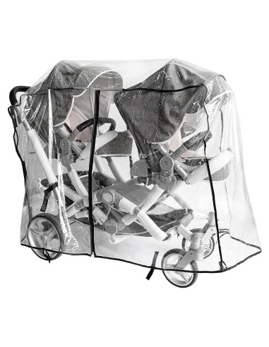 Cubierta de Lluvia Universal para Cochecito Doble A02-BIG