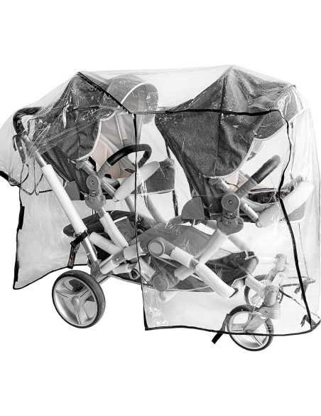 Cubierta de Lluvia Universal para Cochecito Doble A02-BIG