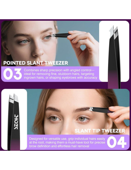 Juego de Pinzas Profesionales LY - Kit 4PC Acero Inoxidable