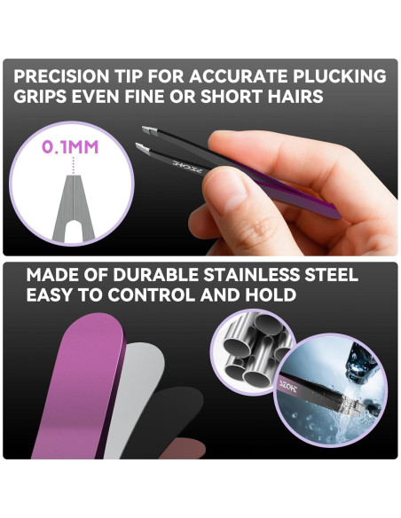 Juego de Pinzas Profesionales LY - Kit 4PC Acero Inoxidable