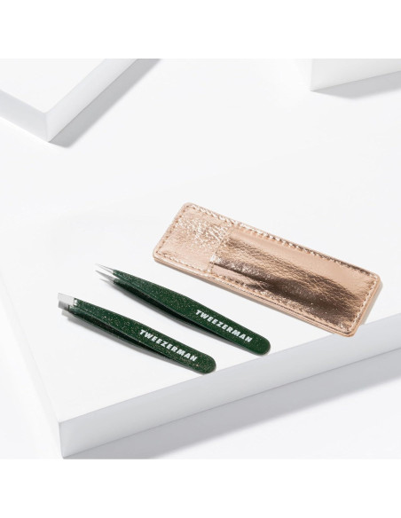 Juego de Mini Pinzas Tweezerman Enchanted Garden - Cejas