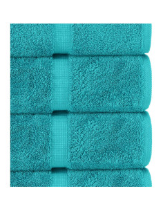 Toallas de Baño Extra Grandes Chakir 100% Algodón Aqua Set de 4 2