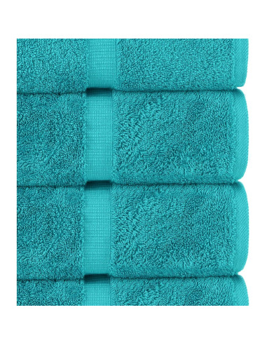 Toallas de Baño Extra Grandes Chakir 100% Algodón Aqua Set de 4