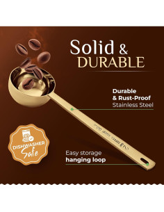 Juego de Cucharas Medidoras de Café Orblue - Acero Inoxidable - 15ml y 30ml 2