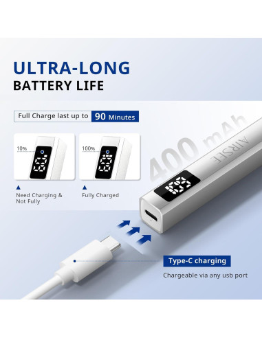 Lámpara UV Inalámbrica AIRSEE Mini para Uñas de Gel Plata