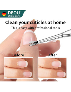 Removedor de Cutículas DEOU de Acero Inoxidable Profesional 2
