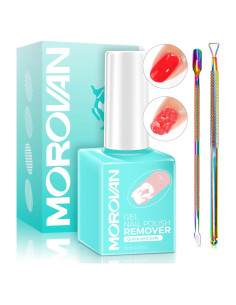 Kit Removedor de Esmalte en Gel Morovan 15ml + Accesorios
