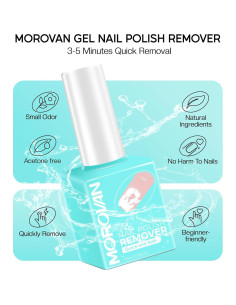 Kit Removedor de Esmalte en Gel Morovan 15ml + Accesorios 2