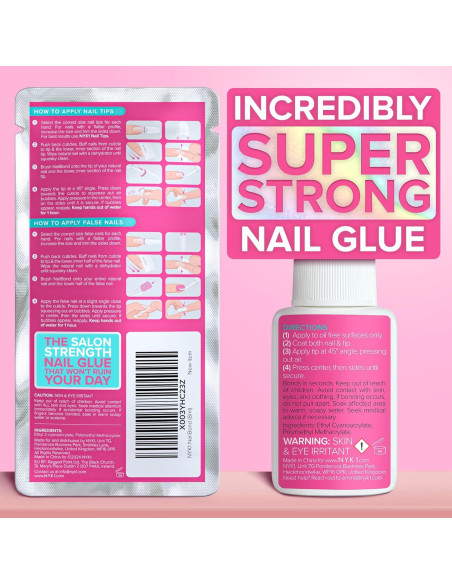 Pegamento para Uñas NYK1 8ml - Super Fuerte y Secado Rápido