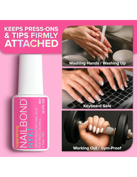 Pegamento para Uñas NYK1 8ml - Super Fuerte y Secado Rápido