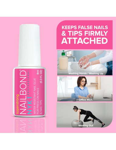 Pegamento para Uñas NYK1 8ml - Super Fuerte y Secado Rápido
