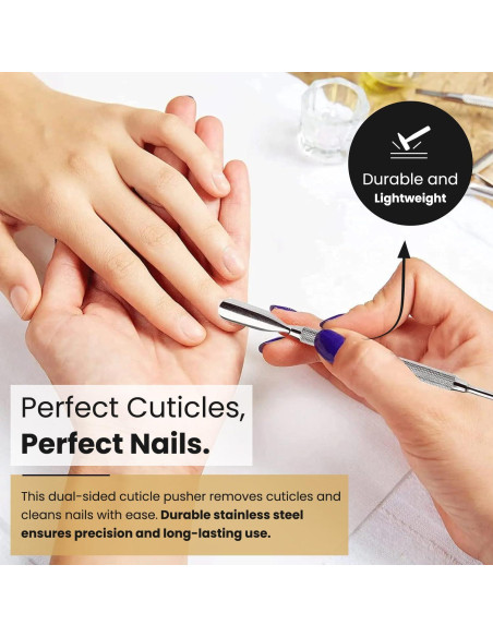 Juego de Alicates y Empujador de Cutículas Krisp Beauty