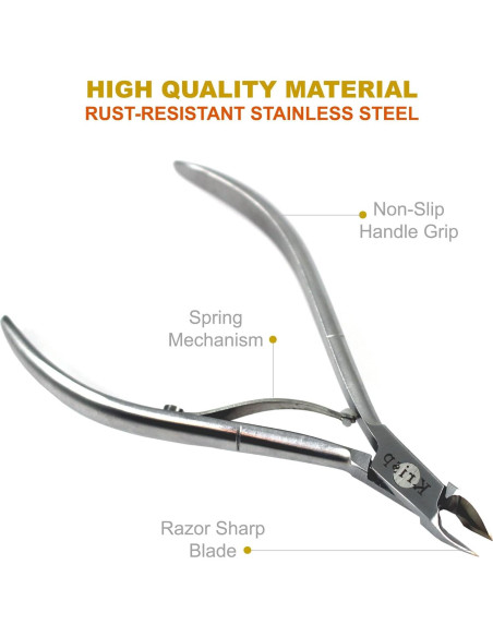 Juego de Alicates y Empujador de Cutículas Krisp Beauty