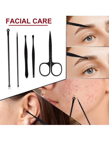 Kit de Manicura y Pedicura 18 en 1 BENLEEDUO Acero Inoxidable