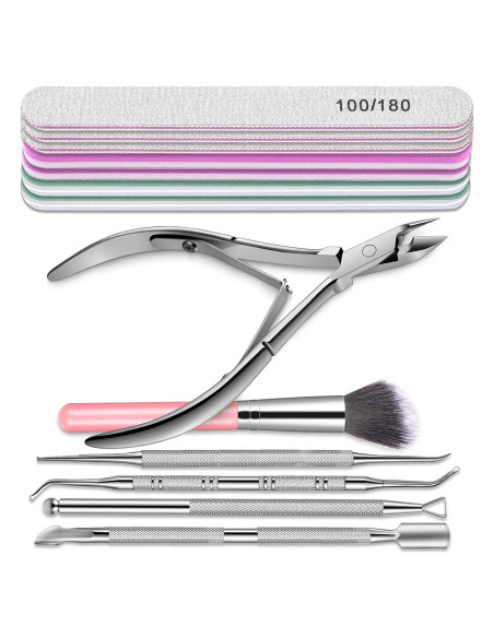 Kit de Manicura y Pedicura TsMADDTs 13PCS Rosa