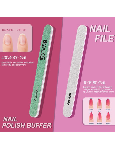 Kit de Manicura y Pedicura TsMADDTs 13PCS Rosa