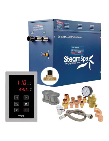 Generador de Vapor SteamSpa 12kW con Control Táctil y Drenaje Automático