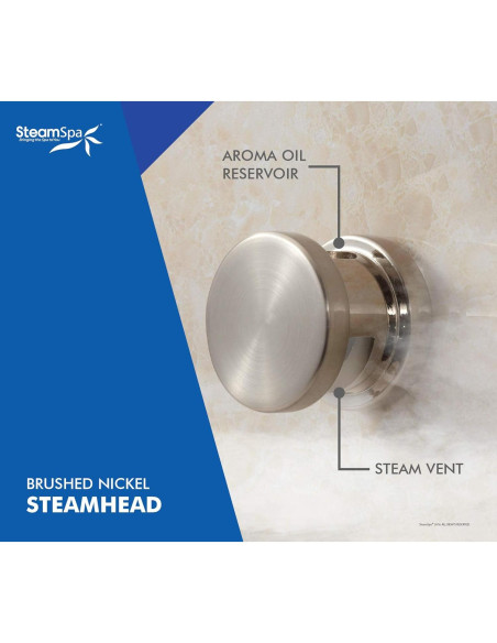 Generador de Vapor SteamSpa 12kW con Control Táctil y Drenaje Automático