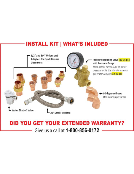 Generador de Vapor SteamSpa 12kW con Control Táctil y Drenaje Automático