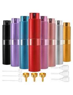 Foraineam 8 Pack Mini Atomizador de Perfume 8ml Viaje